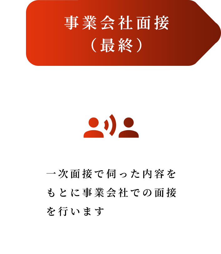 事業会社面接(最終)